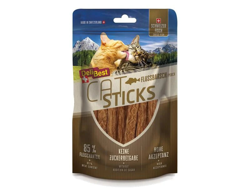 DeliBest Cat Sticks Flussbarsch 50g