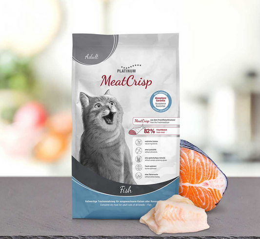 MeatCrisp Adult Fish Katzen Trockenfutter Fisch 82% Fleisch getreidefrei