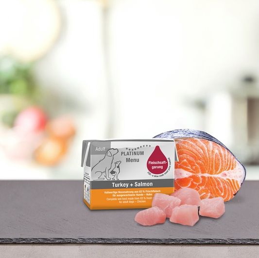 Platinum Menu Adult Turkey + Salmon Nassfutter
