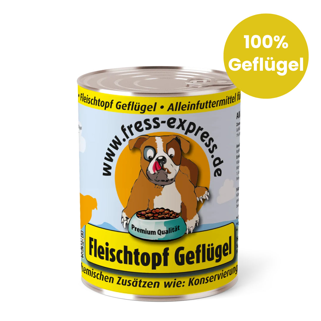 Getreidefreies Nassfutter für Hunde 800g