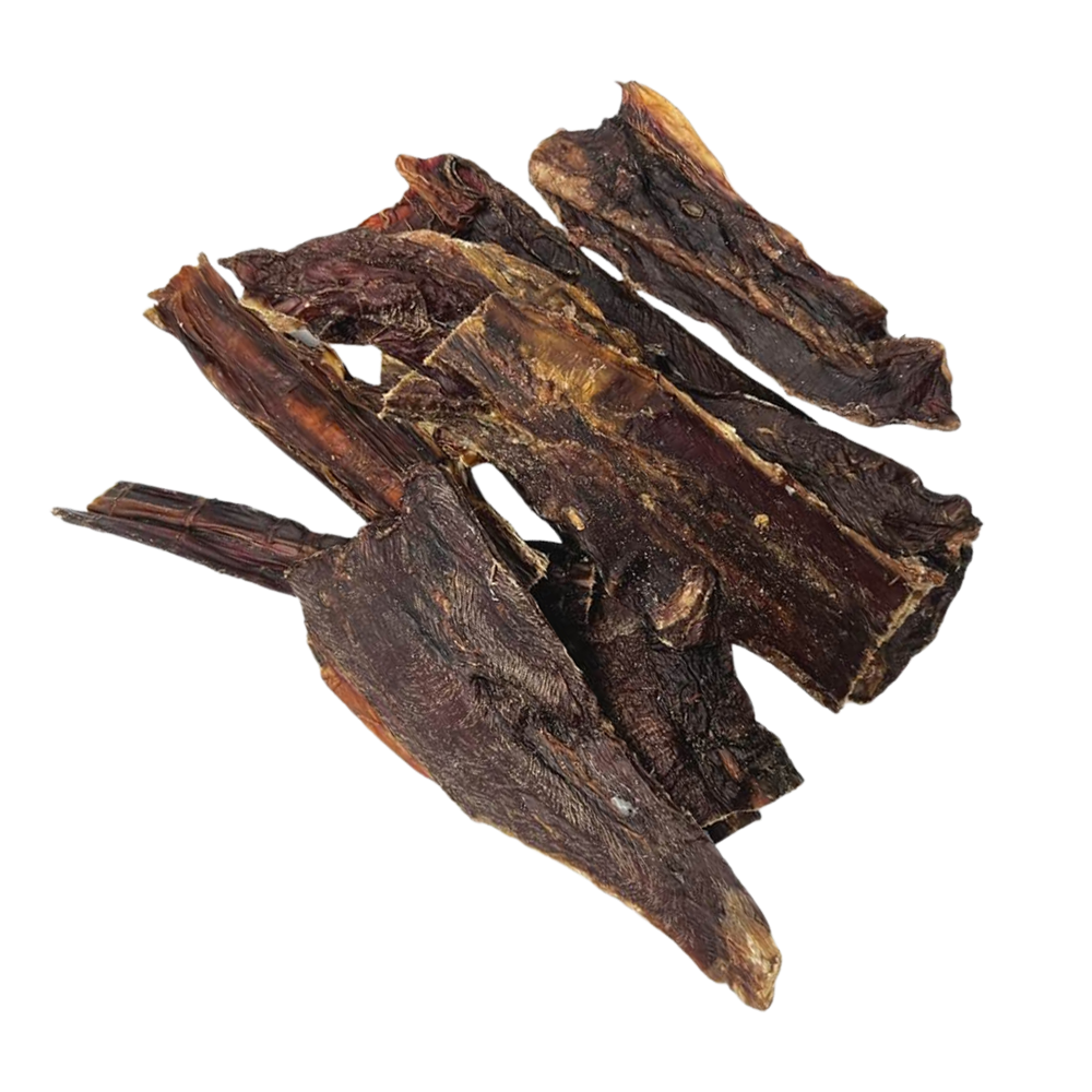 Schlundfleisch Rind flach Kauartikel für Hunde geschnitten