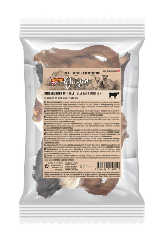 Rinderohren mit Fell 500gr