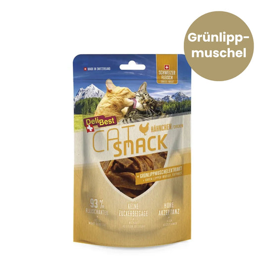 DeliBest Cat Snack Hähnchen mit Grünlippmuschel