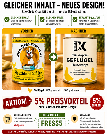 fress-express Fleischtopf Geflügel 400 + 800g