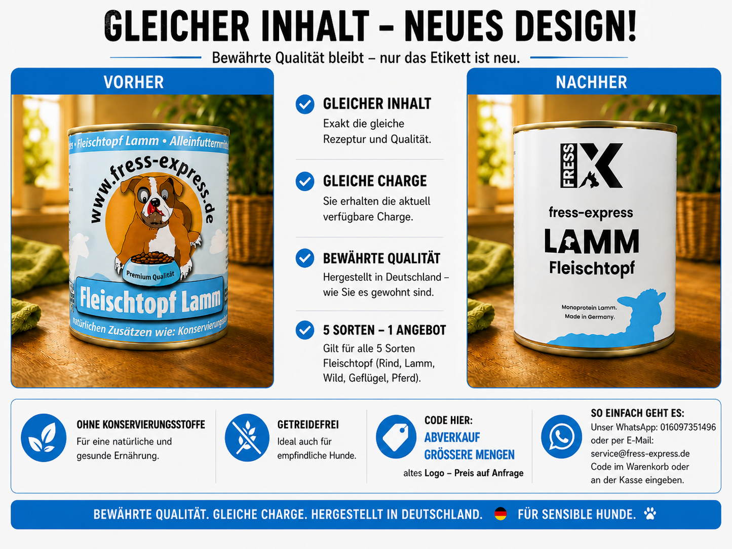fress-express Fleischtopf Lamm 400 + 800g
