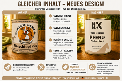 fress-express Fleischtopf Pferd 400 + 800g