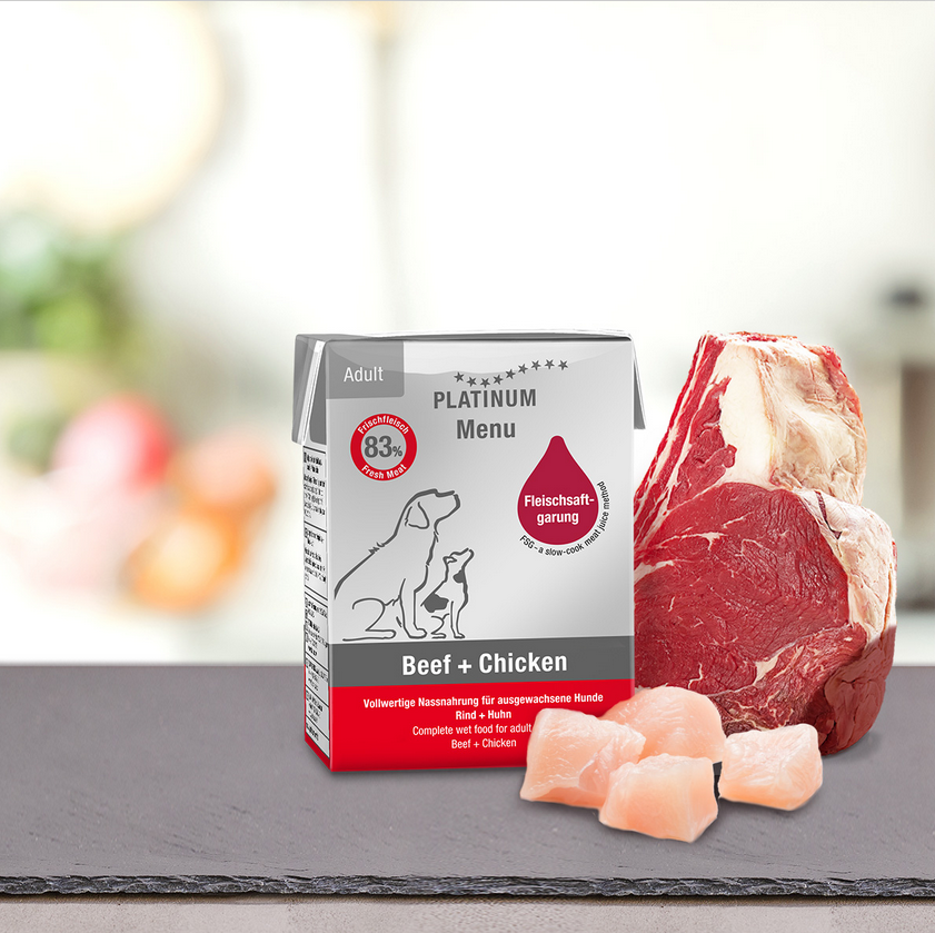 Platinum Menu Adult Beef + Chicken Nassfutter