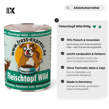 fress-express Fleischtopf Wild 800g