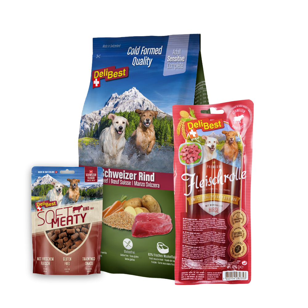 Rind-um glücklich - DeliBest Paket für Hunde