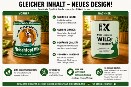 fress-express Fleischtopf Wild 400 + 800 g