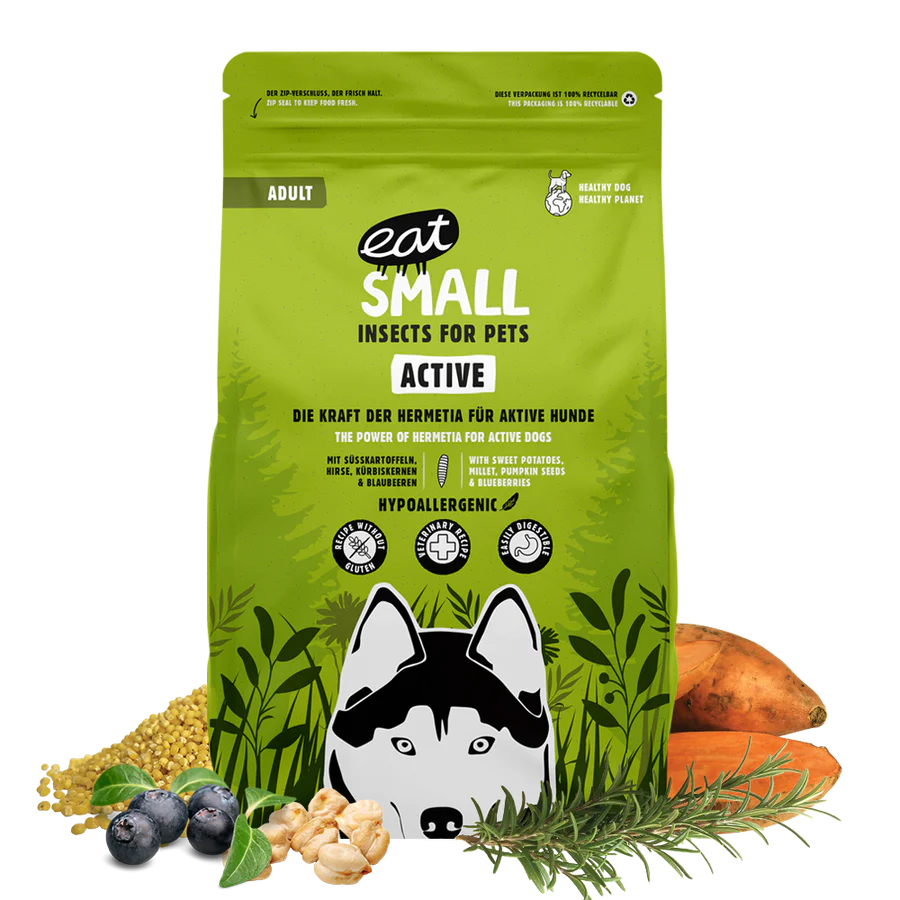 WALD/Active 100 g – Proteinreiches Trockenfutter aus Insekten für Hunde
