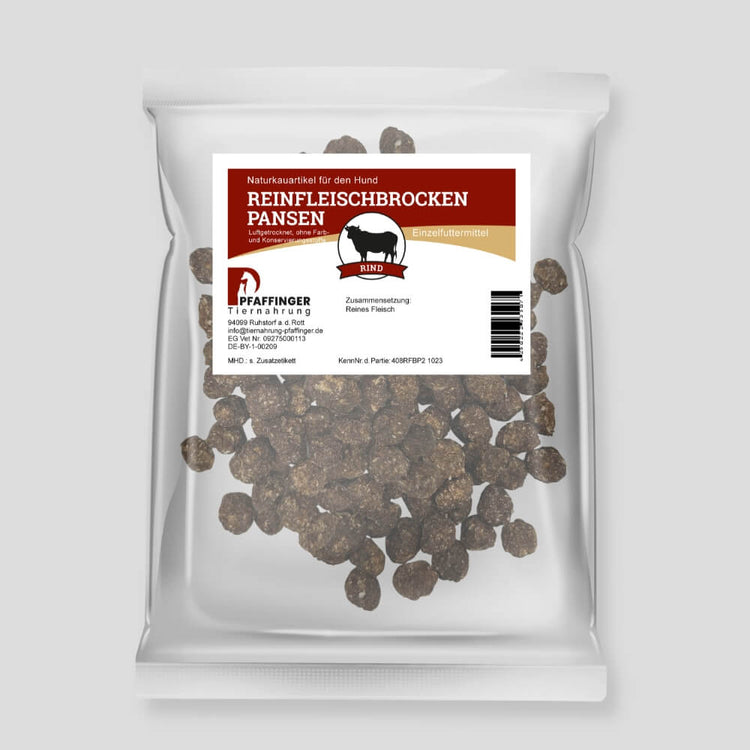 Knöpfli Hundesnack aus Rinderpansen pur 200g