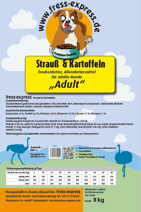 Stauß & Kartoffeln Hypoallergen Monoprotein Getreidefrei