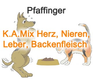 K.A.Mix Herz, Nieren, Leber, Backenfleisch 250gr
